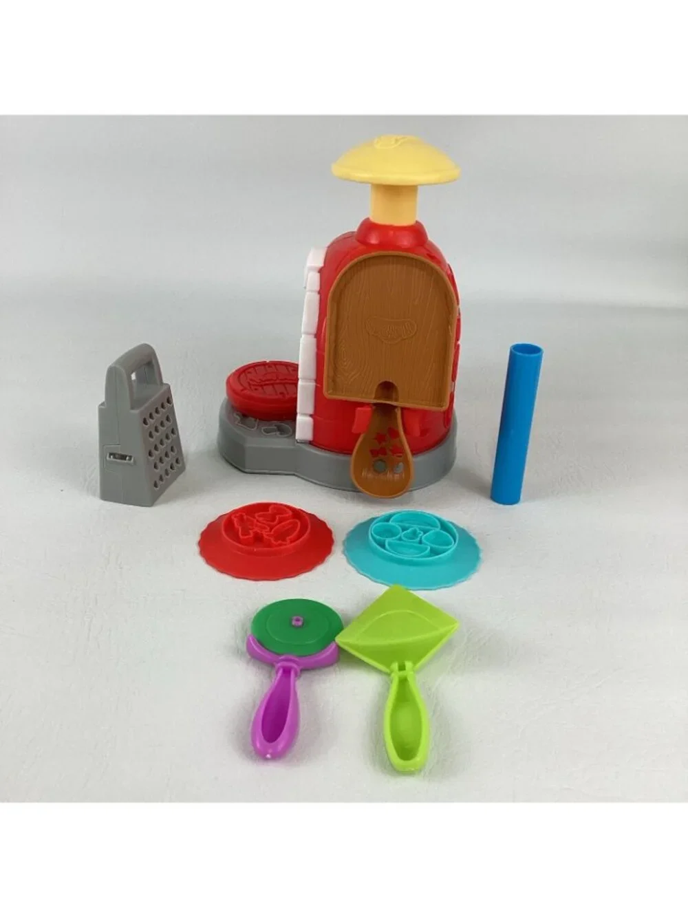 Play Doh Kitchen Creations Stamp N Top Pizza Oven Playset Press Mold Tools Lot